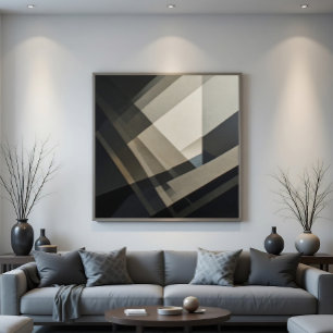 Affiche de décoration moderne abstraite élégante
