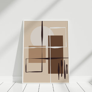 Affiche de décoration murale aux formes abstraites