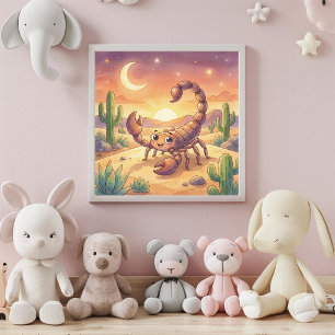 Affiche de décoration murale du zodiaque Bébé Scor