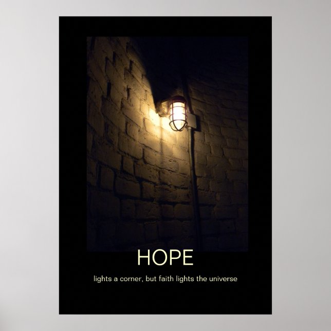 Affiche de démotivation de l'espoir et de la foi (Devant)