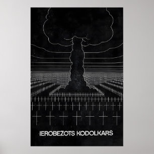 Affiche de désarmement nucléaire Éliminer la bombe