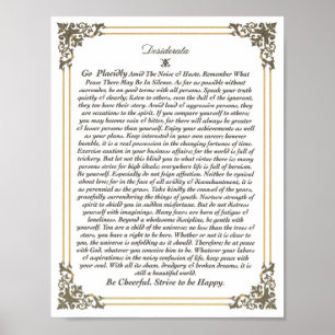 Affiche de DESIDERATA