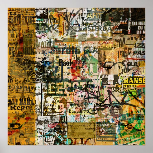 affiche de désintégration urbaine (Devant)