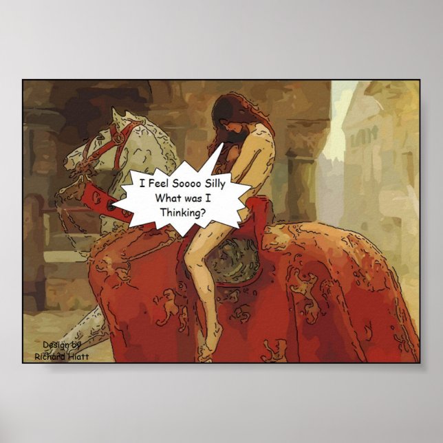 Affiche de dessin de Lady Godiva (Devant)