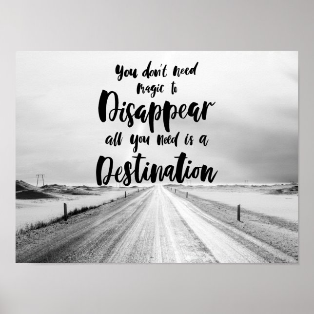 Affiche de destination (Devant)