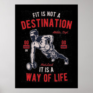 Affiche de devis de condition physique