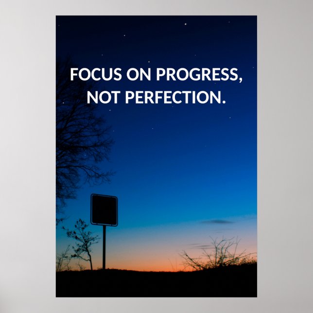 Affiche de devis de motivation de l'avancement (Devant)