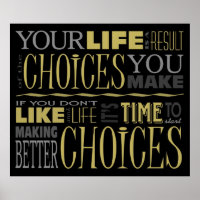 Affiche de devis motivationnelle Choix
