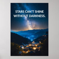 Affiche de devis motivationnelle Stars