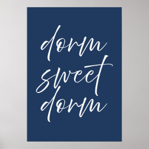 Affiche de dortoir Navy Dorm Sweet Dorm   Décorati