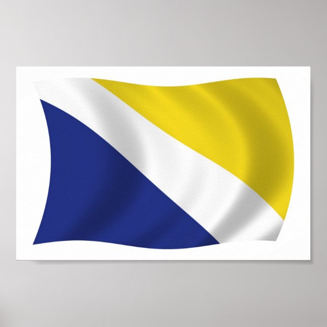 Affiche de drapeau de Géorgie (Devant)