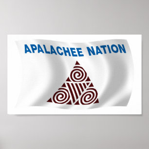 Affiche de drapeau de la nation Apalachee