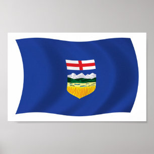 Affiche de drapeau de l'Alberta