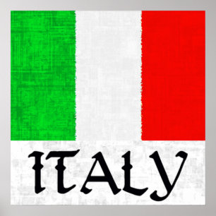 Affiche de DRAPEAU de l'ITALIE