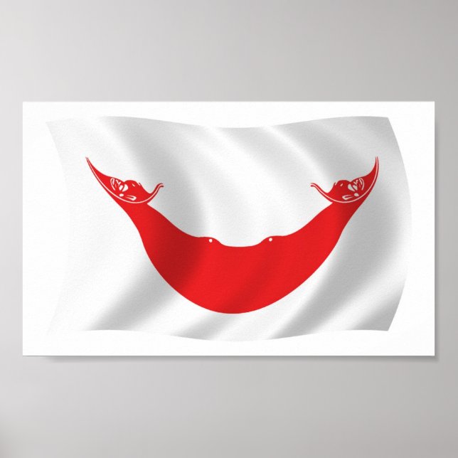 Affiche de drapeau de Rapa Nui (Devant)