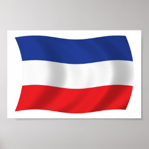 Affiche de drapeau de Yougoslavie