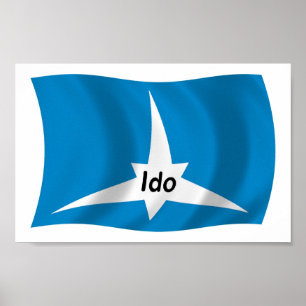 Affiche de drapeau d'Ido à imprimer