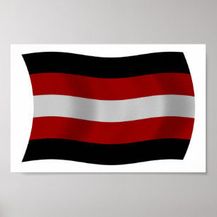 Affiche de drapeau du satanisme