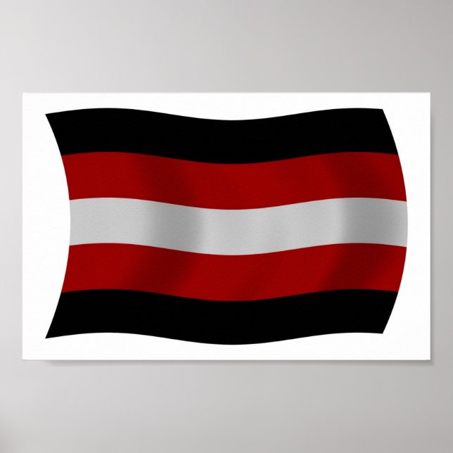 Affiche de drapeau du satanisme (Devant)