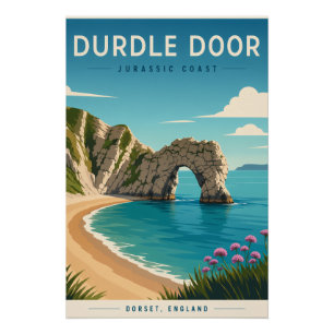 Affiche de Durdle Door sur la Côte Jurassique Do