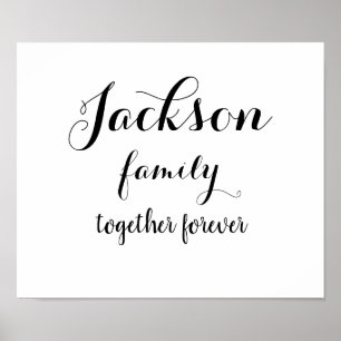 Affiche de famille customisée