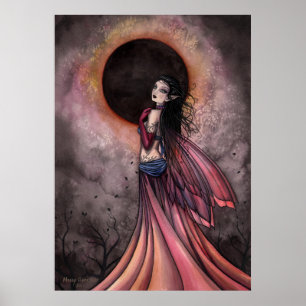 Affiche de fantaisie de fée d'éclipse