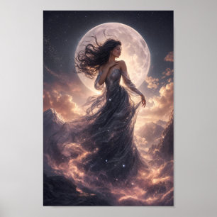 Affiche de fantaisie Moonlit Starlit Grace