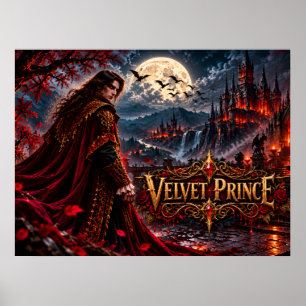 Affiche de fantasy gothique de vampire Prince Velv