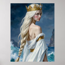 Affiche de fantasy Reine Sirène Gothique