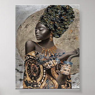 Affiche de femme américaine