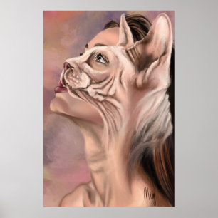 Affiche de Femme Chat