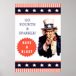 Affiche de fête du 4 juillet