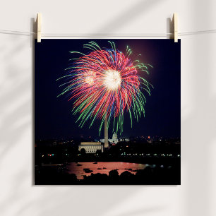 Affiche de feux d'artifice à DC