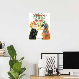 Affiche de fierté Different & Together – Prin d'ar