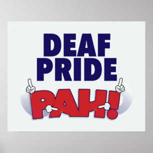 Affiche de Fierté Sourde PAH !