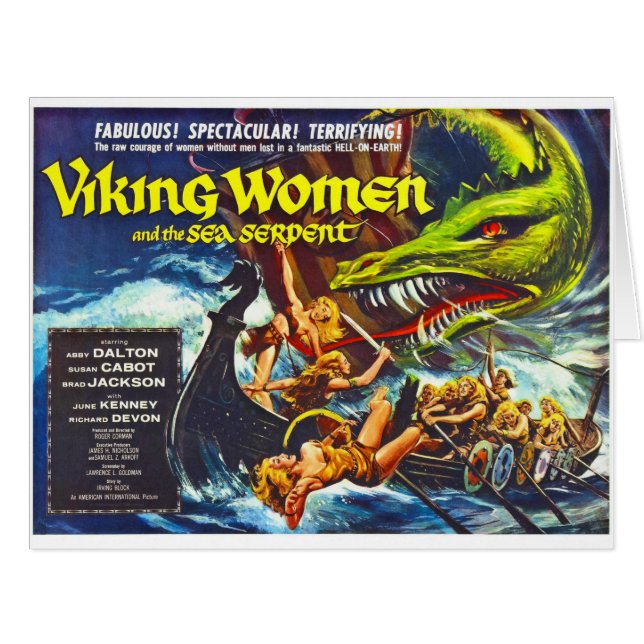 Affiche de film d'action 1957 (Devant horizontal)