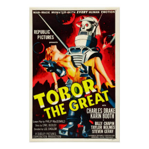 Affiche de film d'horreur de robot TOBOR