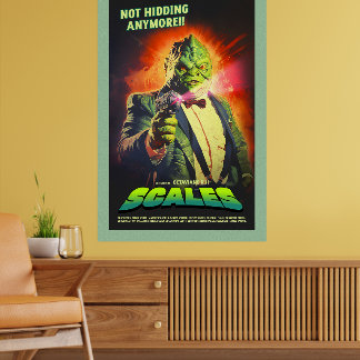 Affiche de film rétro Alien Sci-Fi inspirée pour m