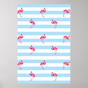 affiche de Flamant rose, motif Flamingo, affiche d