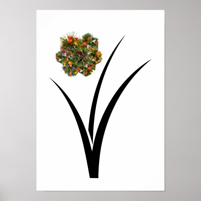 Affiche de fleurs (Devant)