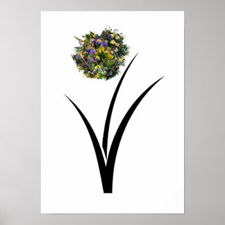 Affiche de fleurs