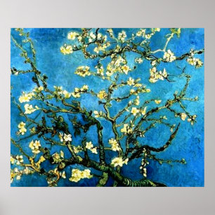 Affiche de fleurs d'arbre d'amande de Van Gogh