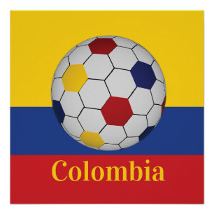 Affiche de football de Colombie