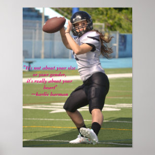 Affiche De Football De Karlie Harman Avec Citation