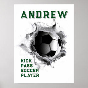 Affiche de football personnalisée