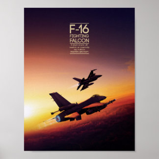 Affiche de General Dynamics F-16 Fighting Falcon