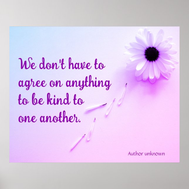 Affiche de gentillesse (Devant)