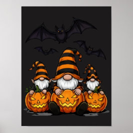 Affiche de gnome d'Halloween