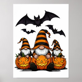 Affiche de gnome d'Halloween