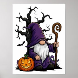 Affiche de gnome d'Halloween